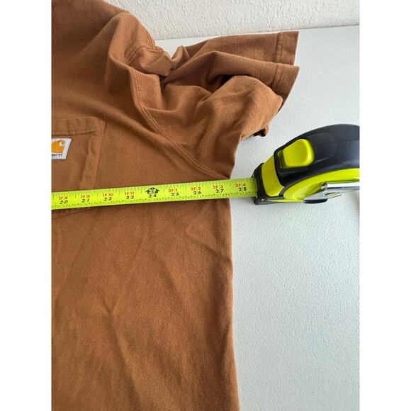 Carhartt Brown K87 Loose Fit Short Sleeve Pocket T-shirt Size 2XL - Picture 8 of 10